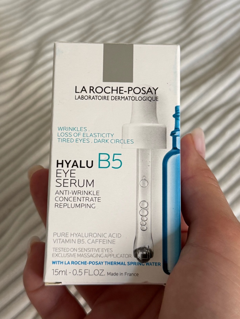 La Roche-Posay Hyalu B5 Hyaluronic Acid Eye Serum .5 Fl Oz NIB Retail $45